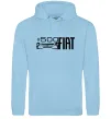 Женская толстовка (худи) Fiat500 Голубой фото