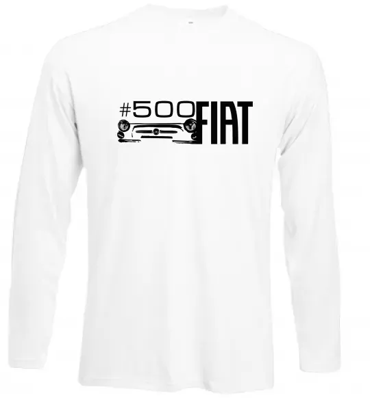 Лонгслив Fiat500 Белый фото