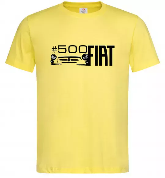 Чоловіча футболка Fiat500 Лимонний фото
