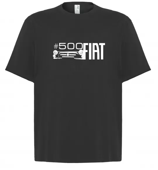 Футболка Оверсайз Fiat500 Черный фото