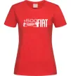 Женская футболка Fiat500 Красный фото