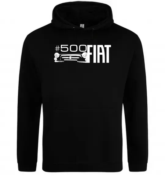 Жіноча толстовка (худі) Fiat500 Чорний фото