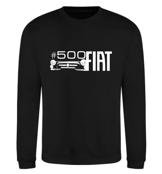 Свитшот Fiat500 Черный фото