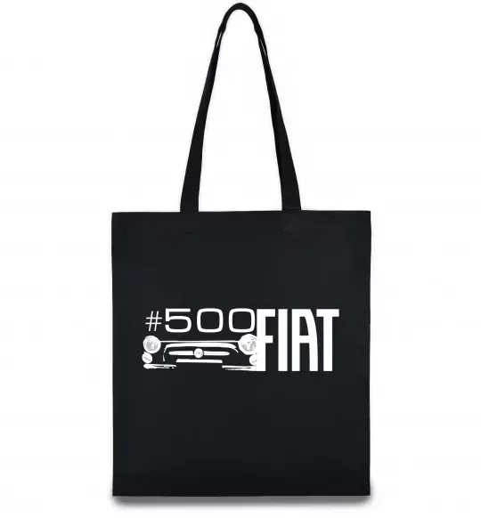 Эко-сумка Fiat500 Черный фото