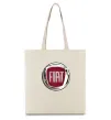 Еко-сумка Fiat logo Бежевий фото