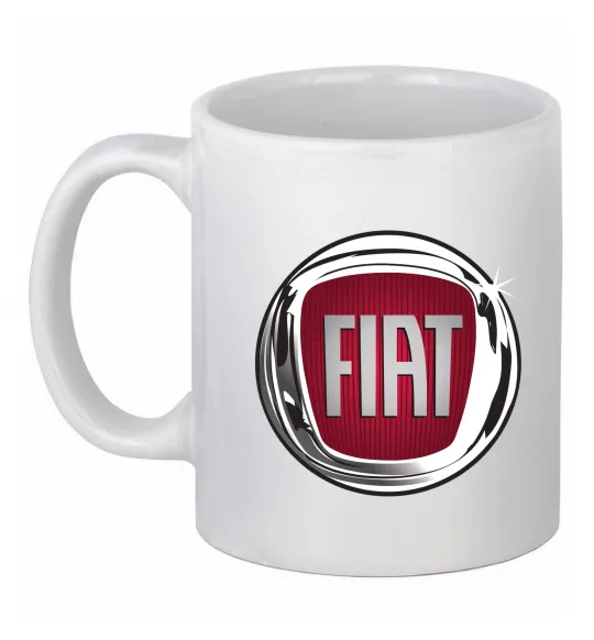 Чашка керамічна Fiat logo Білий фото