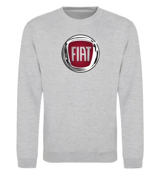 Свитшот Fiat logo Серый меланж фото