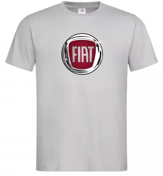 Чоловіча футболка Fiat logo Сірий фото