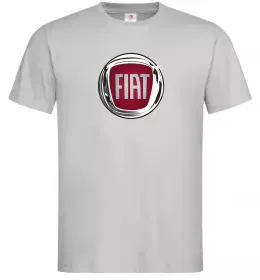 Чоловіча футболка Fiat logo Сірий фото