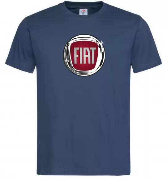 Чоловіча футболка Fiat logo Темно-синій фото