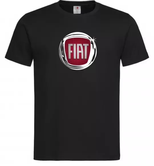 Чоловіча футболка Fiat logo Чорний фото