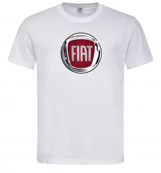 Чоловіча футболка Fiat logo Білий фото