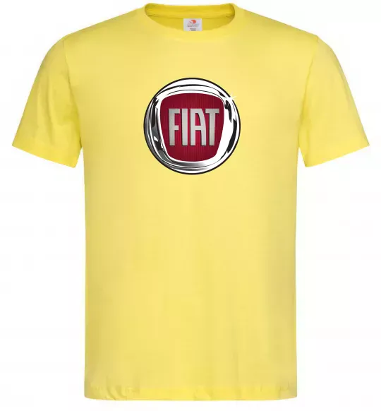 Чоловіча футболка Fiat logo Лимонний фото