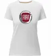 Женская премиум футболка Fiat logo Белый фото