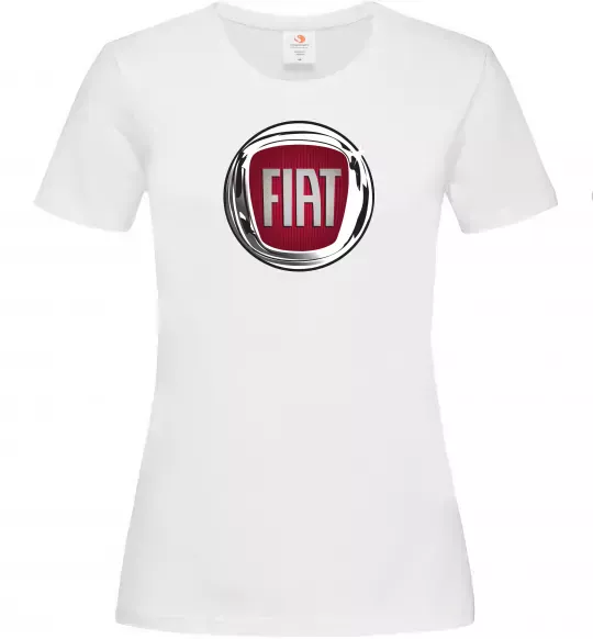 Жіноча футболка Fiat logo Білий фото