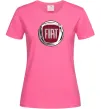 Жіноча футболка Fiat logo Яскраво-рожевий фото