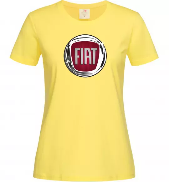 Жіноча футболка Fiat logo Лимонний фото
