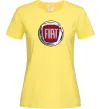 Жіноча футболка Fiat logo Лимонний фото