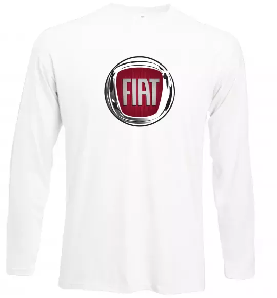 Лонгслив Fiat logo Белый фото