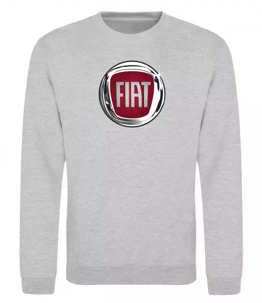Свитшот Fiat logo Серый меланж фото