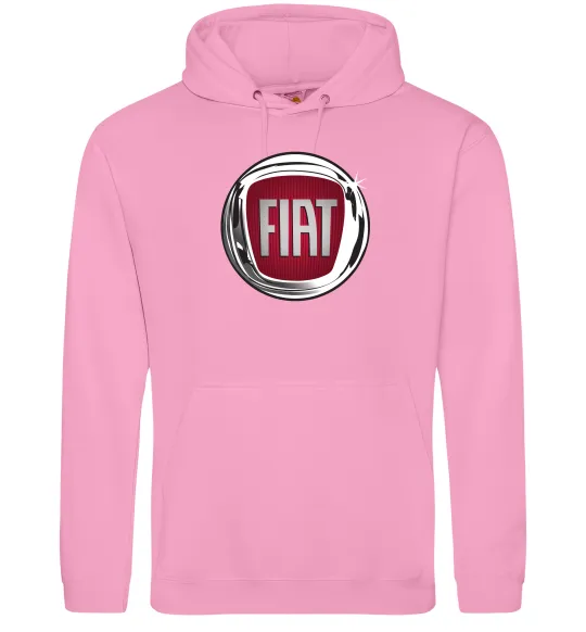 Мужская толстовка (худи) Fiat logo Розовый фото