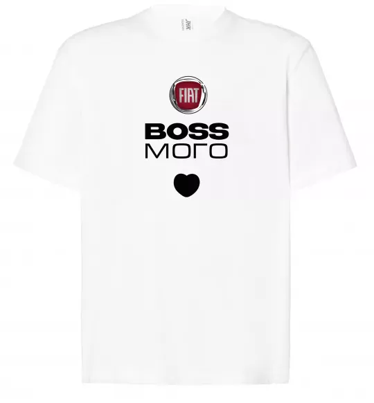 Футболка Оверсайз Fiat boss Белый фото