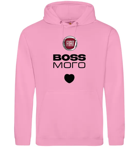 Женская толстовка (худи) Fiat boss Розовый фото
