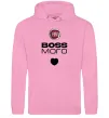 Женская толстовка (худи) Fiat boss Розовый фото