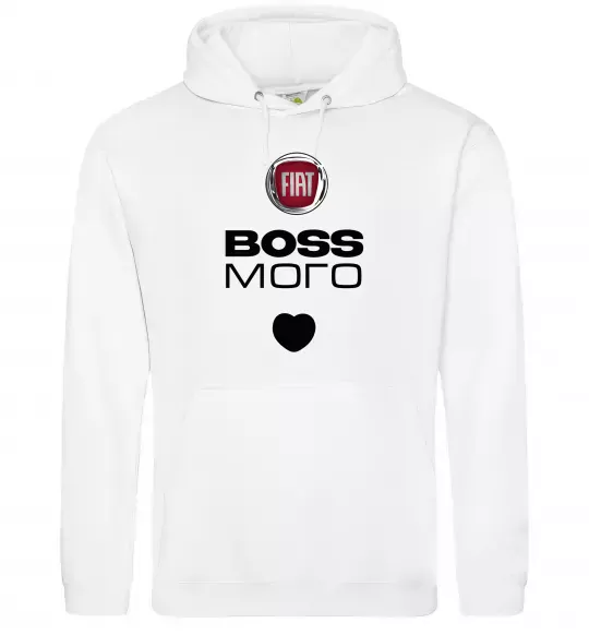 Жіноча толстовка (худі) Fiat boss Білий фото