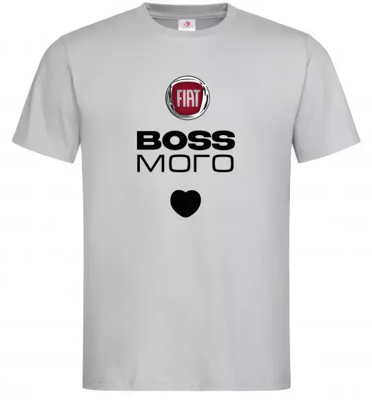 Мужская футболка Fiat boss Серый фото