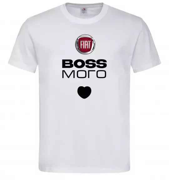 Мужская футболка Fiat boss Белый фото