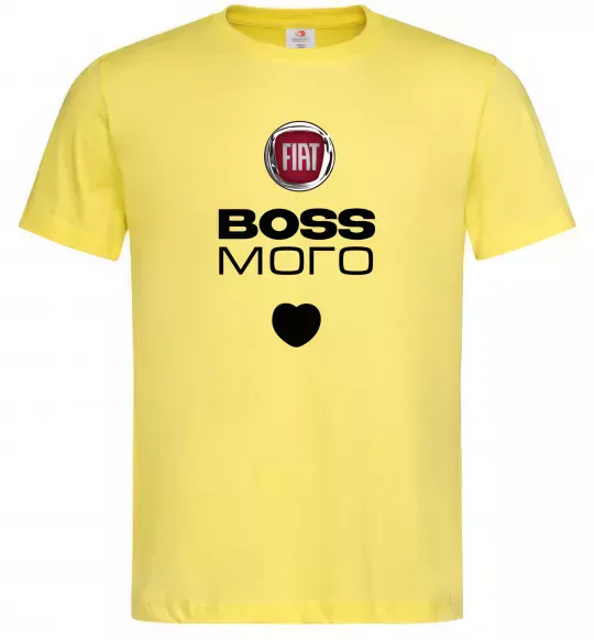 Мужская футболка Fiat boss Лимонный фото