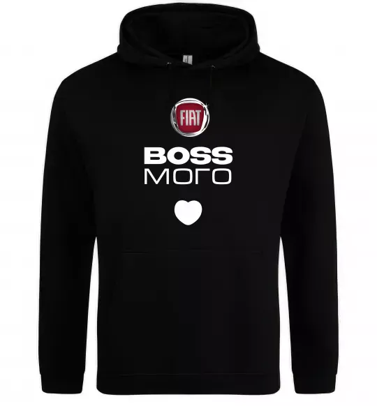 Мужская толстовка (худи) Fiat boss Черный фото