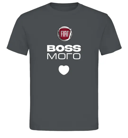 Мужская футболка Fiat boss Графит фото