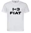Чоловіча футболка I <3 Fiat Білий фото