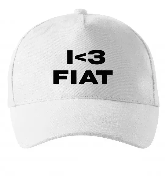 Кепка I <3 Fiat Белый фото