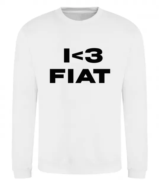 Свитшот I <3 Fiat Белый фото
