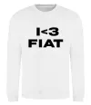 Свитшот I <3 Fiat Белый Свитшот I <3 Fiat Белый фото