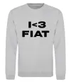 Свитшот I <3 Fiat Серый меланж Свитшот I <3 Fiat Серый меланж фото