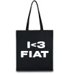 Еко-сумка I <3 Fiat Чорний фото
