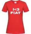 Жіноча футболка I <3 Fiat Червоний Жіноча футболка I <3 Fiat Червоний фото