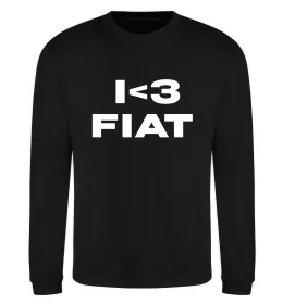 Свитшот I <3 Fiat Черный фото