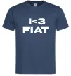 Чоловіча футболка I <3 Fiat Темно-синій фото