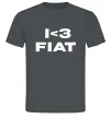 Чоловіча футболка I <3 Fiat Графіт фото