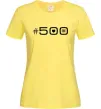 Жіноча футболка 500 Fiat Лимонний фото