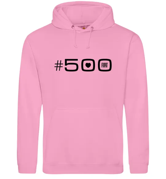 Женская толстовка (худи) 500 Fiat Розовый фото