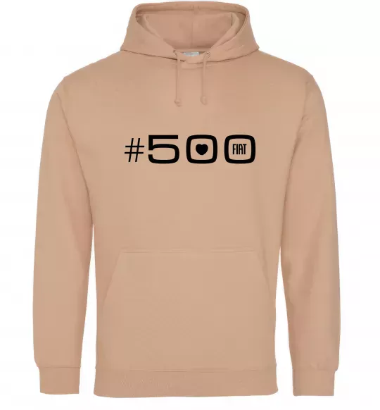 Жіноча толстовка (худі) 500 Fiat Пісочний фото