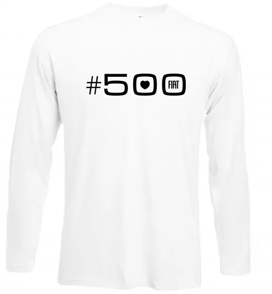 Лонгслів 500 Fiat Білий фото