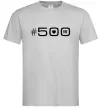 Чоловіча футболка 500 Fiat Сірий фото