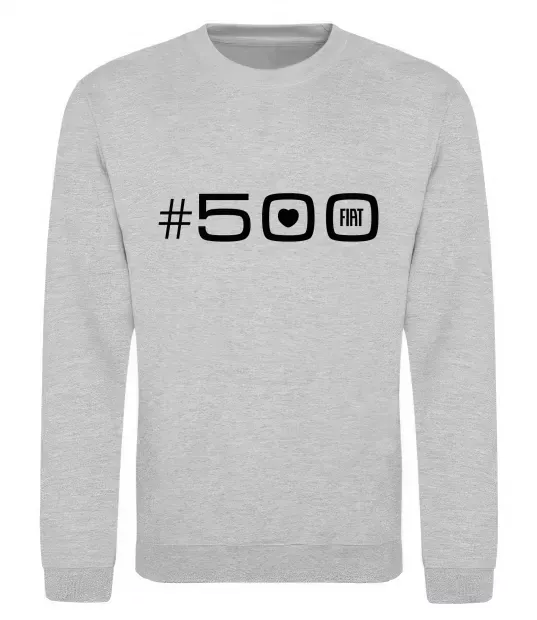 Світшот 500 Fiat Сірий меланж фото